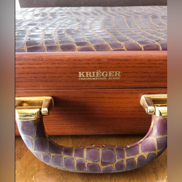 Vintage Authentic Krieger Watch Box Briefcase Only - Picture 4 of 10